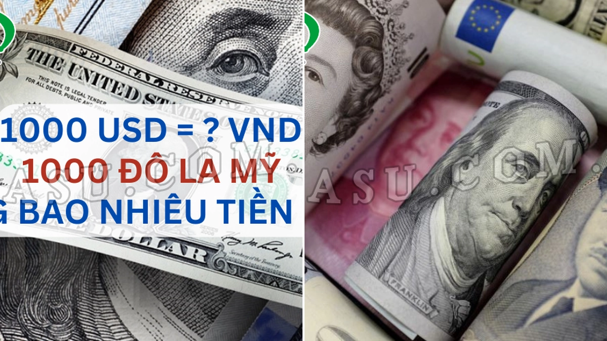 1000 đô bằng bao nhiêu tiền Việt Nam hôm nay?