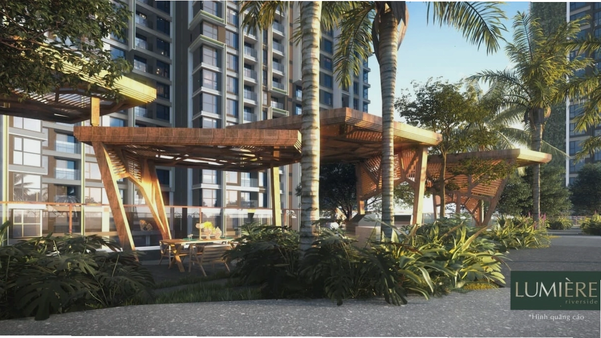 Căn hộ Lumière Riverside yên bình như một ốc đảo xanh