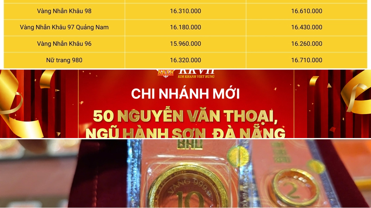 Cập Nhật Giá Vàng 9999 Kim Khánh Việt Hùng Đà Nẵng Hôm Nay 2026