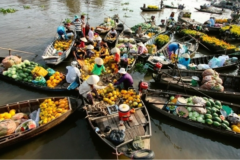 Chợ nổi Trà Ôn, một nét văn hóa đặc trưng của miền sông nước Vĩnh Long