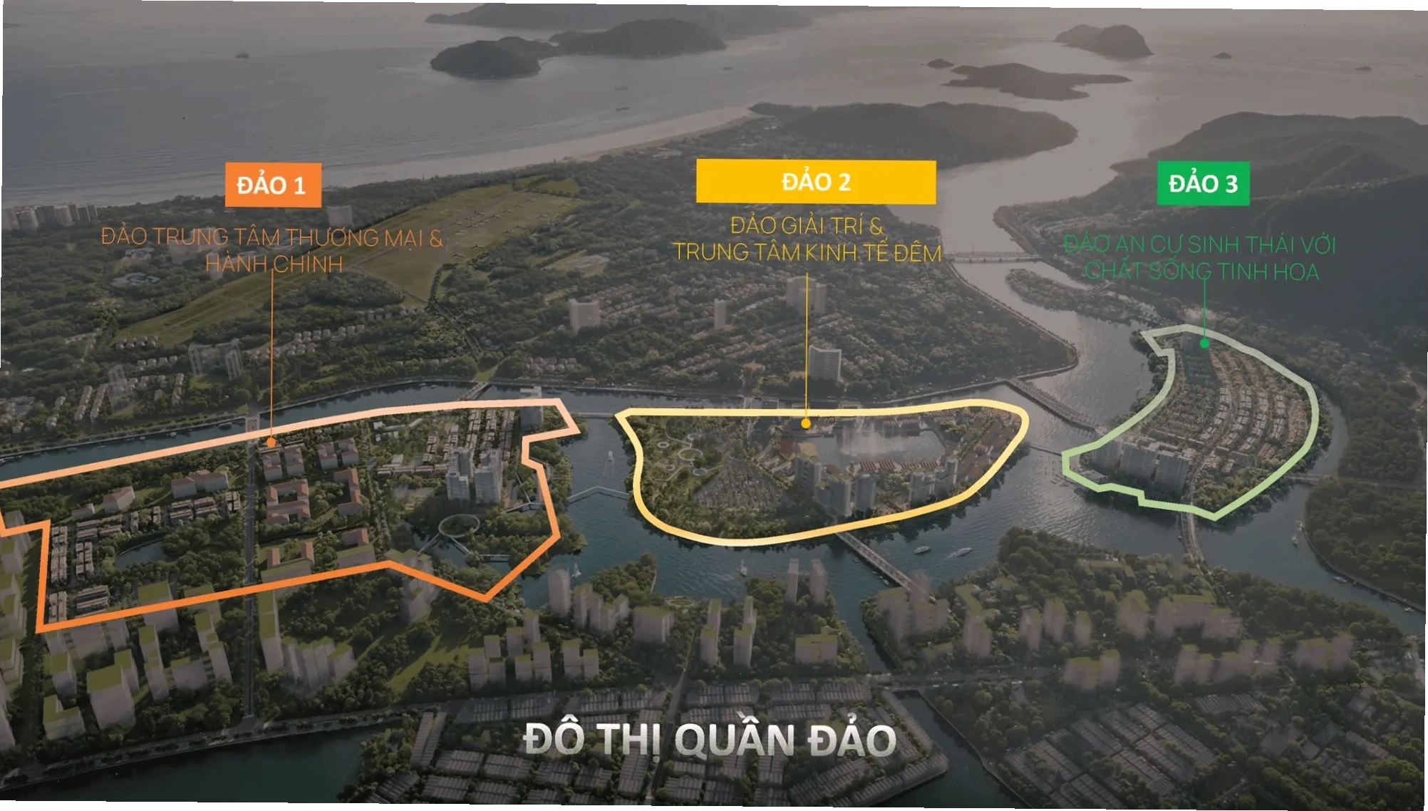 Mặt bằng Sun Group Nha Trang với ba đảo độc đáo và ba sứ mệnh riêng