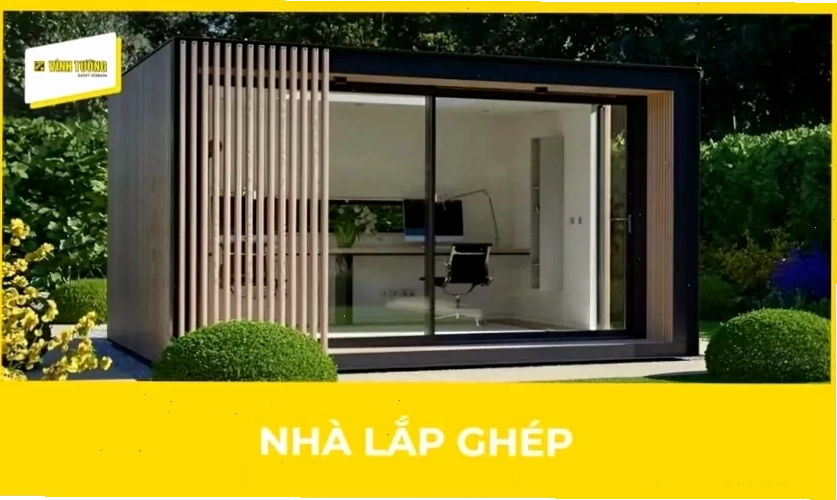 Mẫu nhà lắp ghép hiện đại thi công nhanh chóng