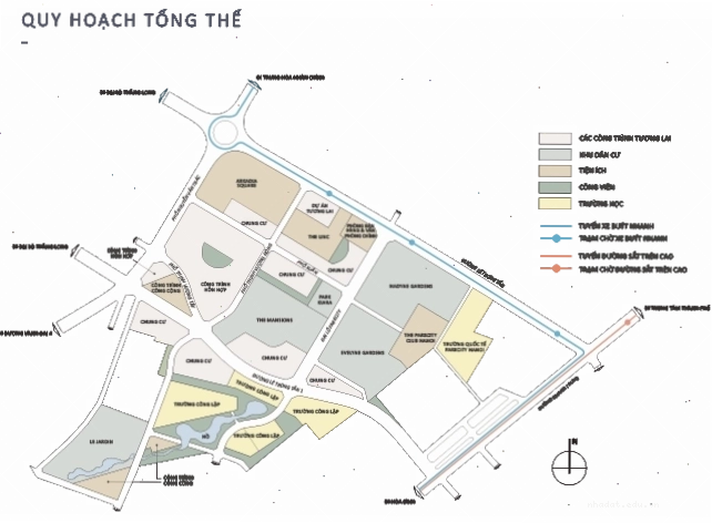 Tổng quan khu đô thị ParkCity Hanoi với không gian xanh bao quanh