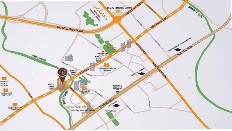 Vị trí chiến lược của Dự án Roman Plaza tại Hà Nội